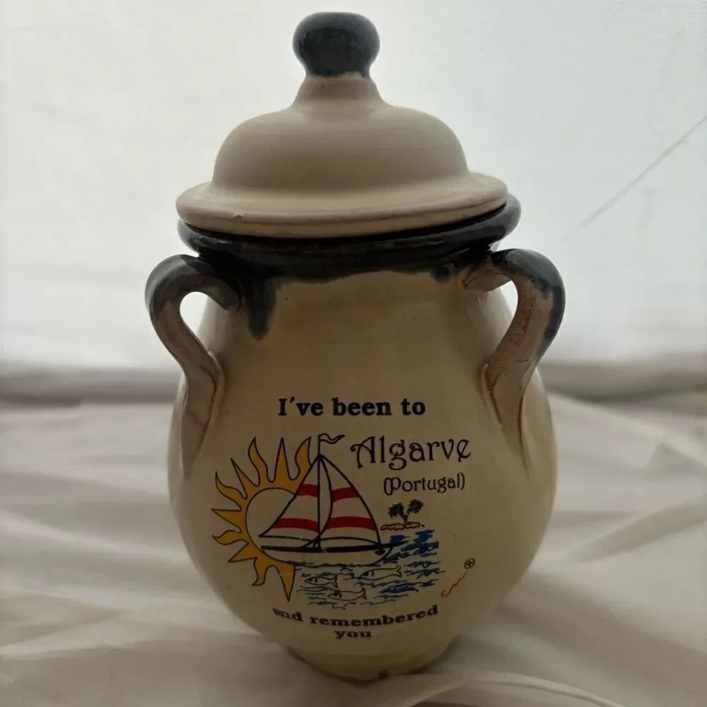 I’ve Been To Algarve Portugal Souvenir Clay Pot